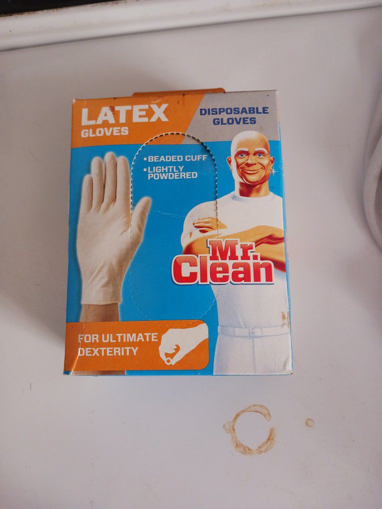 Mr Clean Disposable Gloves 50 Pack None Used