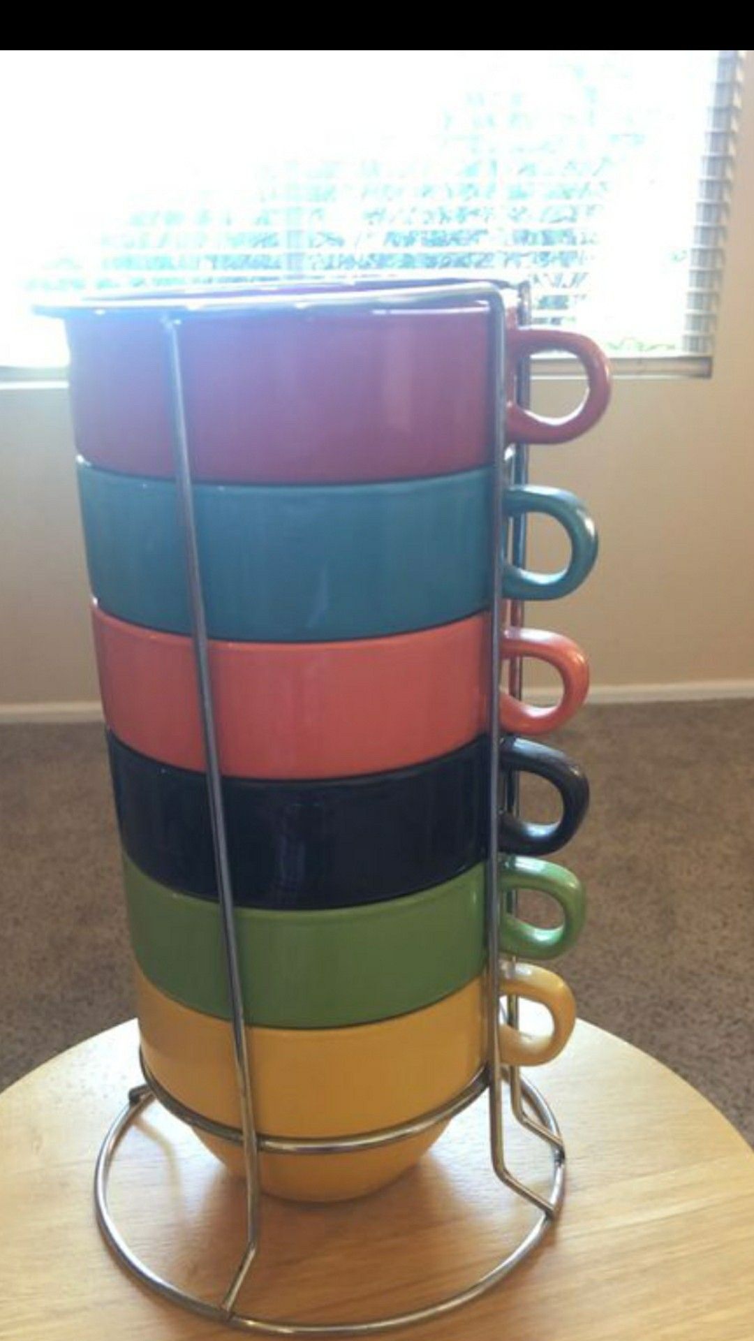 6pc world market soup cup/mug set