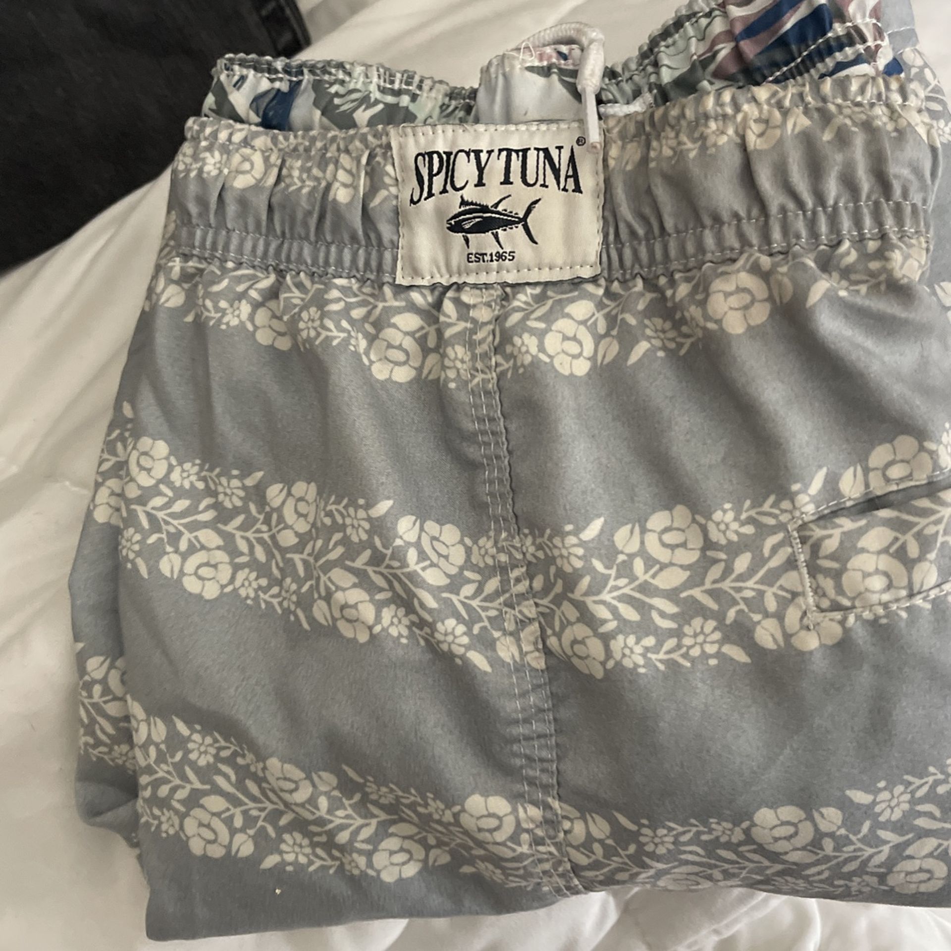 Spicy tuna, swim trunks