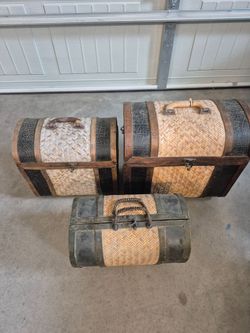 Vintage baskets three 60.00 firm