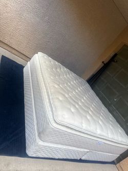 Delivery Available - King Bed Frame + Mattress + Box Springs