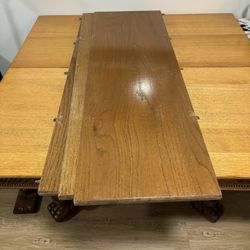 Ornate Turn Of The century/ pre-1900 Dining Room Table - Oak Wood