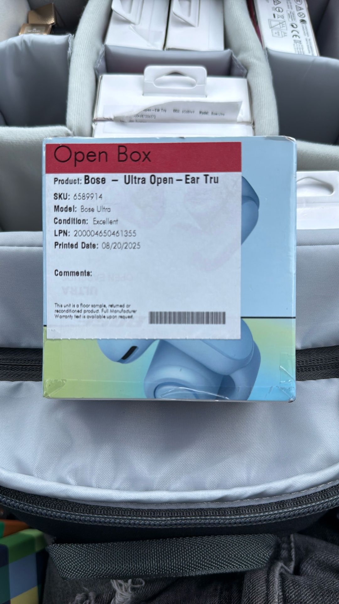 Open box Bose Ultra Open Ear 
