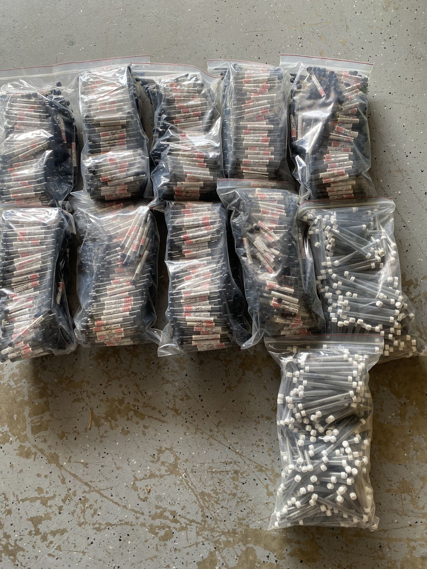 Huge Lot of Vintage Scripto Long Lead Tubes Brand New