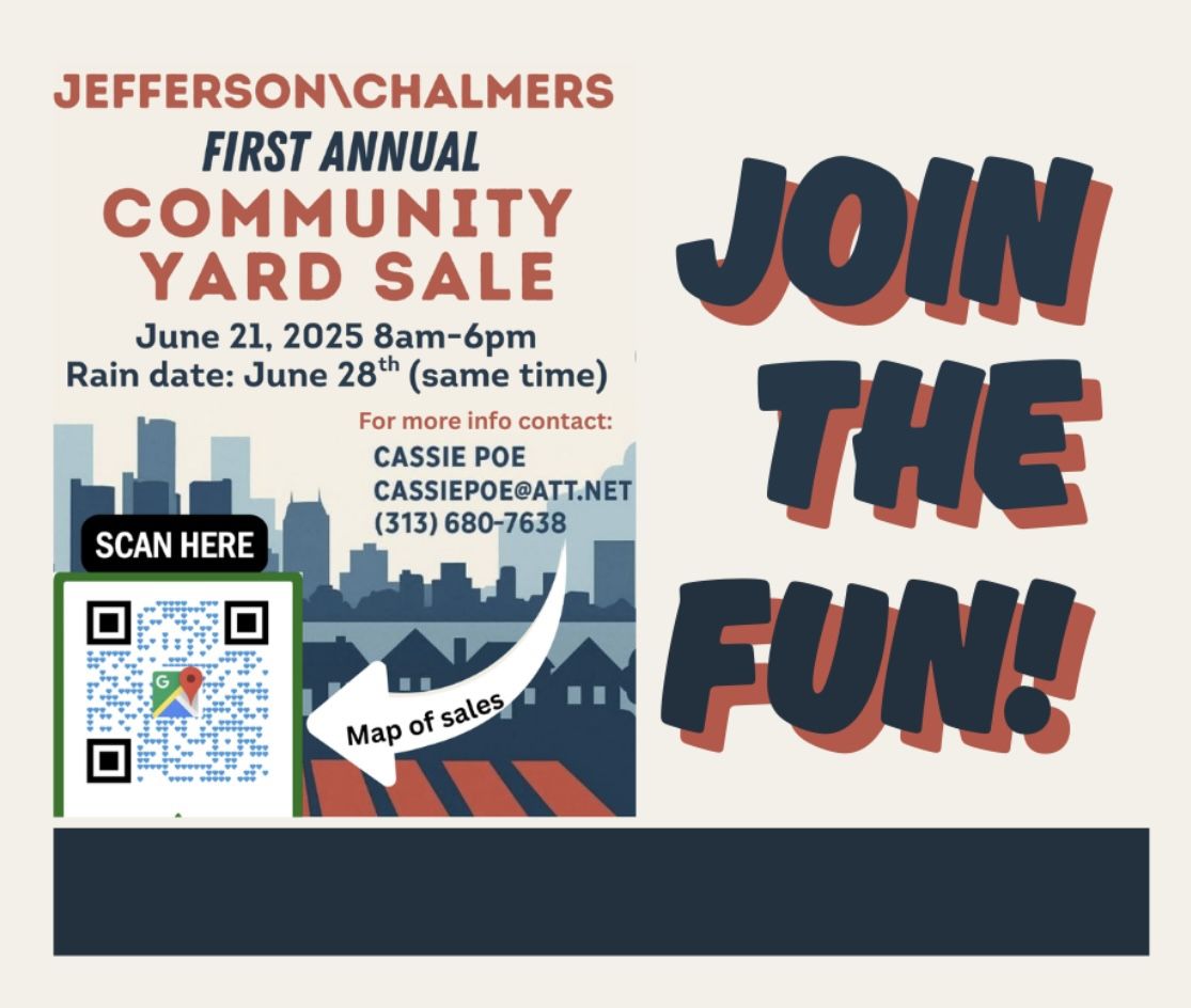 Jefferson/Chalmers Community Yard Sale