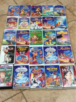 Disney VHS Collectibles $165.00 EACH, CASH  TEXT FOR PRICES.