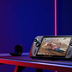 The item shown in the image is the Asus ROG Ally X gaming handheld console. 
Details
Product Type: It is a powerful, portable PC handheld designed for