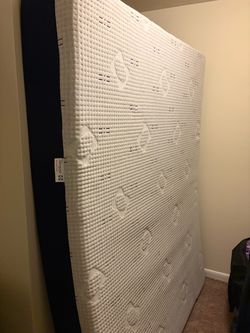 Queen sized mattress w/ bedframe