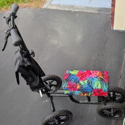 Kneel Scooter With Memory Foam Cushion Seat And All Terrain Tires!