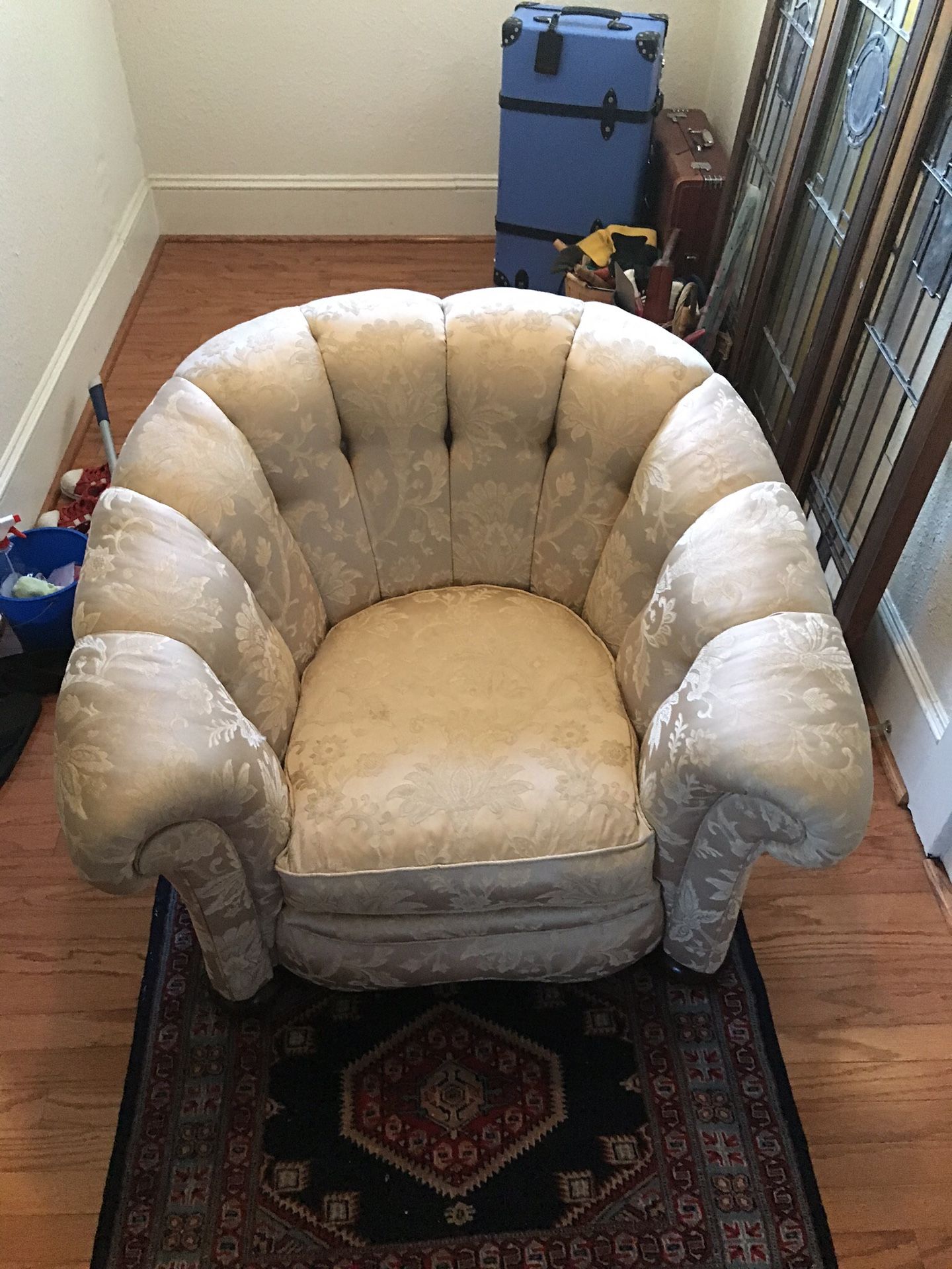 1920s restored chair ivory color
