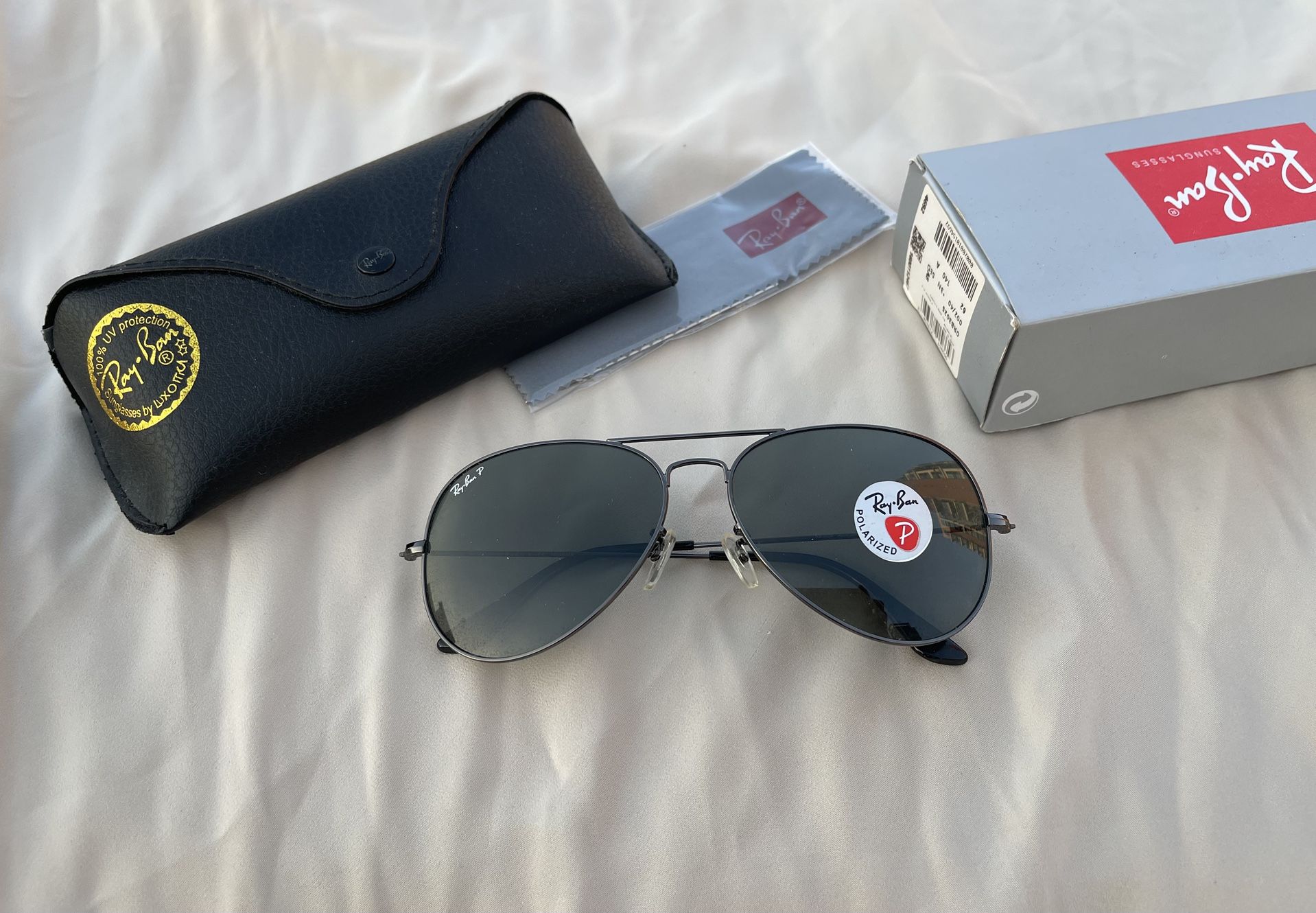Polarized Lenses Aviator 3025 Black Sunglasses 