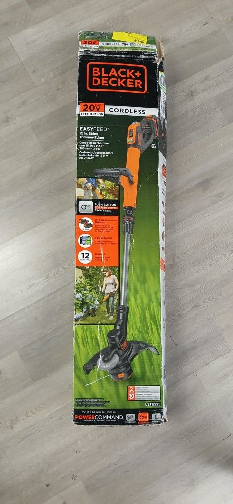 20V MAX Cordless Battery Powered String Trimmer Kit with (2) 1.5Ah Batteries & Charger