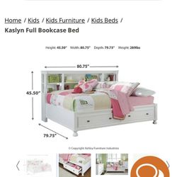 Bookcase Full Size Bed Frame