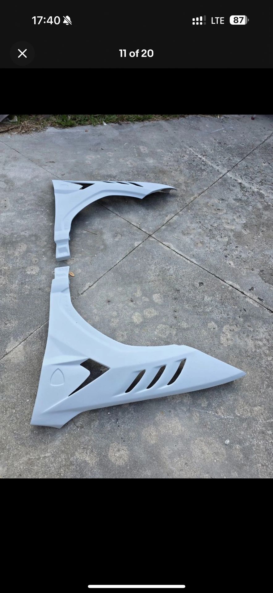 2018-2022 Lamborghini Urus Mansory Fiberglass FRP Front Side Fenders (Left & Right)