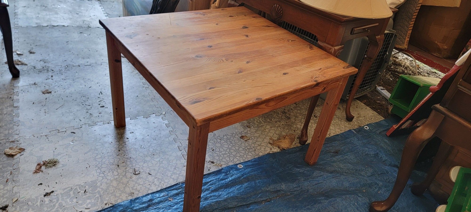 Square Wooden Coffee Or Side Table