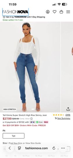 Fashion Nova High Rise Skinny Jeans