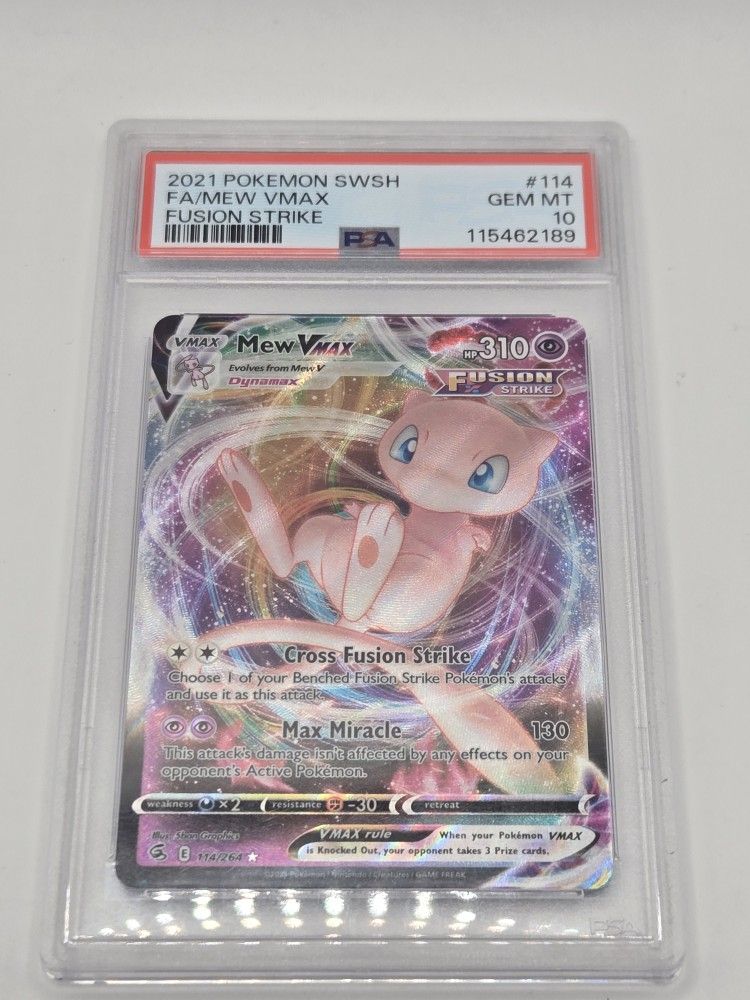 Mew Fusion Strike Vmax Psa 10