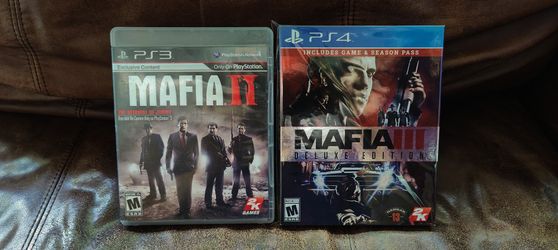 Mafia 2 PS3 + Mafia 3 Deluxe Edition PS4 Complete with Slipcase, Maps, Manuals, Leaflets