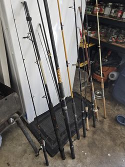 Various Fishing Poles