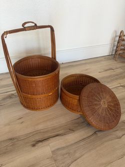 Stacking baskets/decorative baskets/Chinese wedding basket vintage