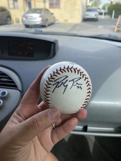 Signed Baseball By Ricky