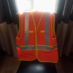 Safety Orange And Yellow Vest Size S