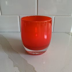 Red Happiness Glassybaby