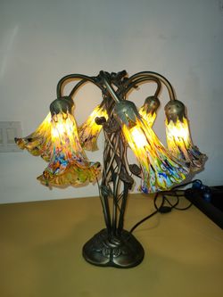 Murano Millefiori Art Glass Lamp