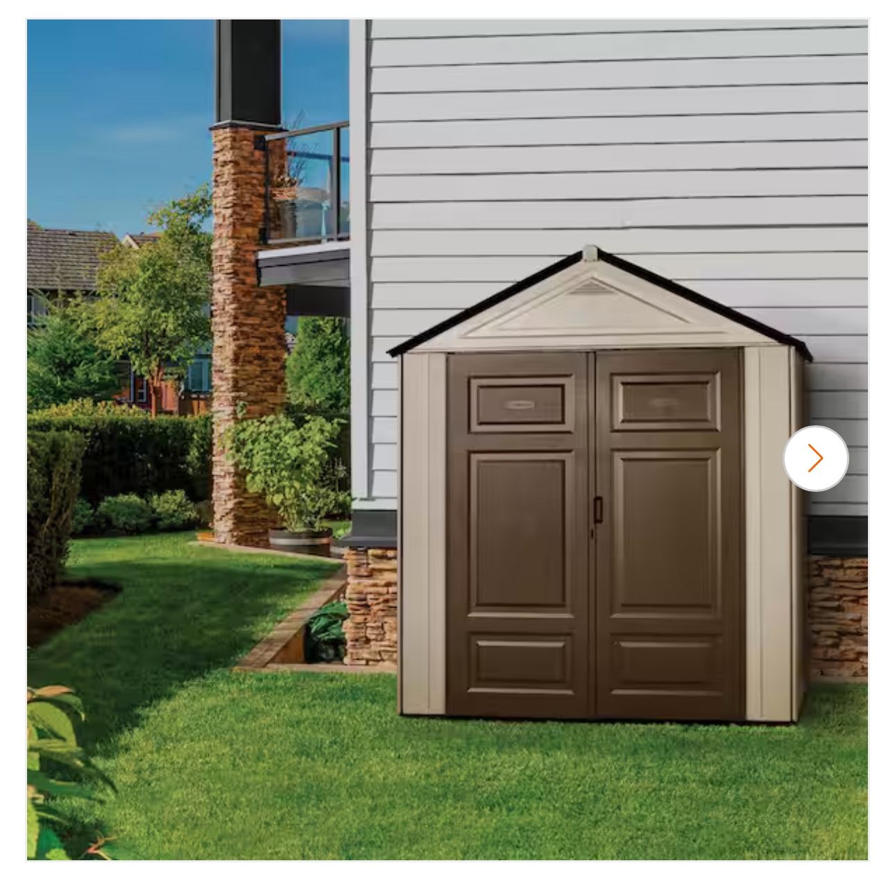 Big Maximum Junior, 3 ft. 5 in. x 7 ft. W x 8 ft. D Plastic Storage Shed, 147 sq. ft.