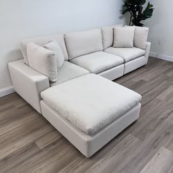 New Beige Sofa Cloud Couch Sectional