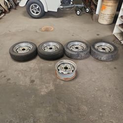15 Inch 4 Lug Chrome Rims