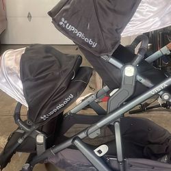 Uppababy Vista Double Stroller With Accessories