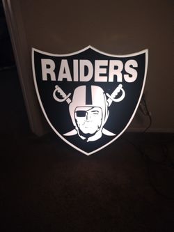 Vintage Raiders Shield Bar Lamp