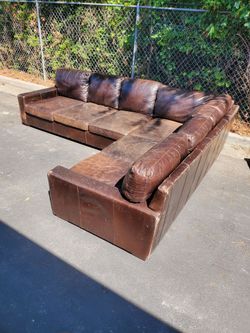 Premium Leather Sectional Sofa