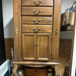 Wood Knobs Handcrafted Side Cabinet with Drawer 
