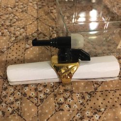 Vintage 1950s Flash Gordon Hydrogen Ray Gun Adjustable Ring Cereal Premium