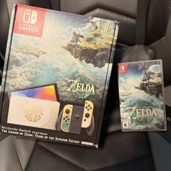 Zelda Switch Oled With Tears Of The Kingdom 