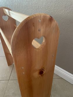 Solid sturdy wood  quilt rack