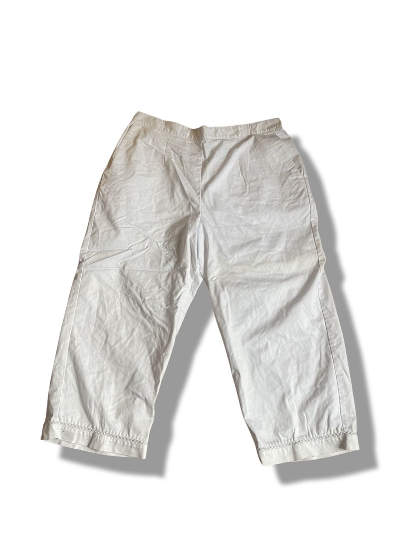 Women’s Alfred Dunner Brand White Pants Plus Size 16W