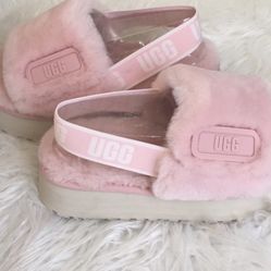Ugg Pink Platform Slides Size 8 Pick Up Only $100