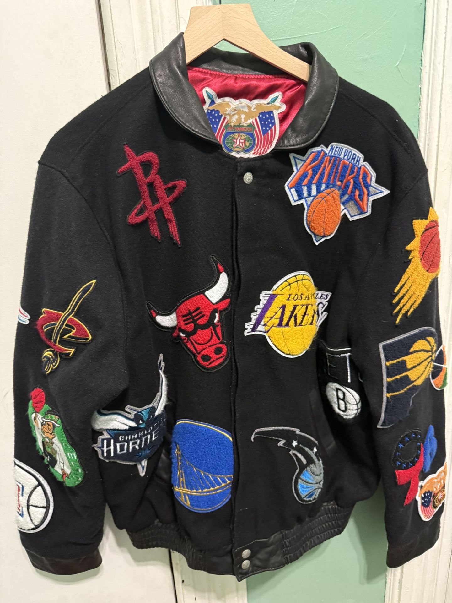 Jeff Hamilton NBA PATCH JACKET SIZE LARGE
