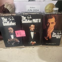 Entire God Father VHS collection 1-3