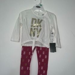 DKNY Girls Outfit 18 months new with tags