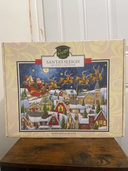 Byers’ Choice Santa’s Sleigh 3D Wooden Advent Calendar