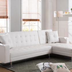 New! Sleek Comfy Reversible Sofa QUEEN sleeper Sectional 