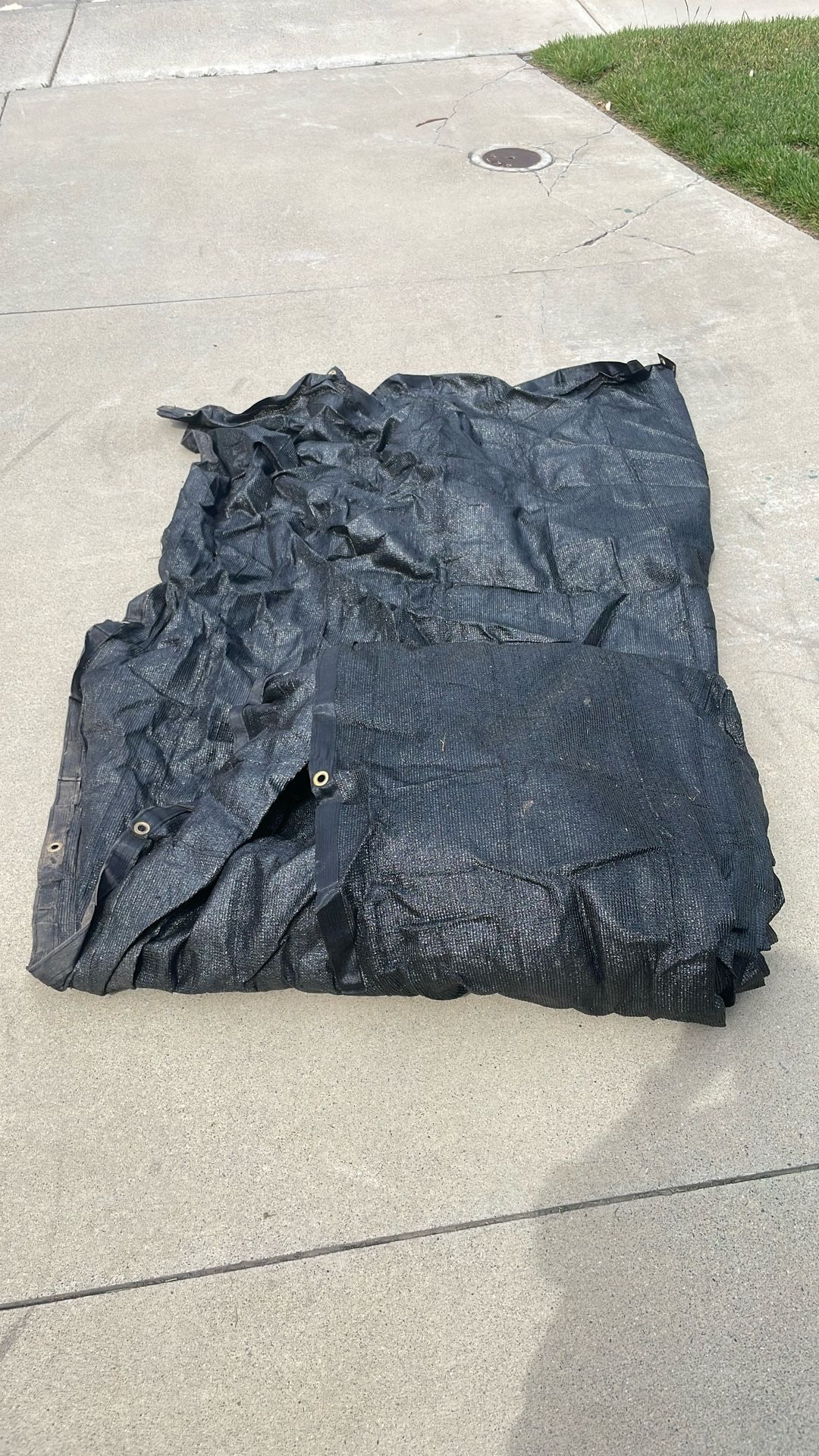 2x 50ft Black Fence Screening