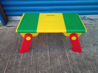 VINTAGE LEGO TABLE WITH LEGS AND STORAGE