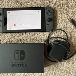 Nintendo Switch Game Console with Dock/Joycons/Power Adapter/HDMI Cable