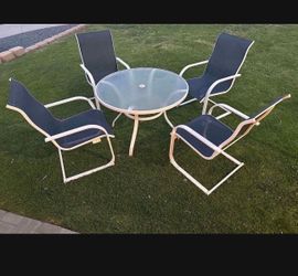 Patio table set