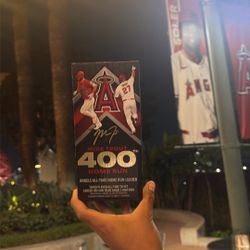 mike trout 400th home run bobble head